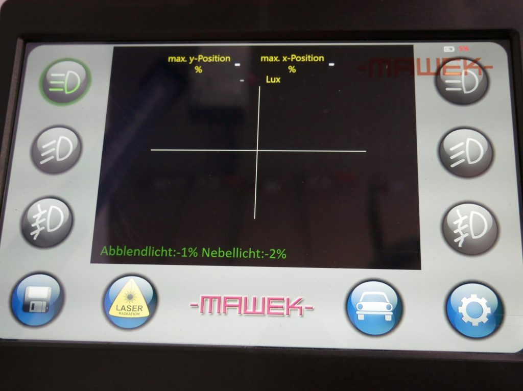 Scheinwerfereinstellgerät Mawek SEG06CTR Monitor